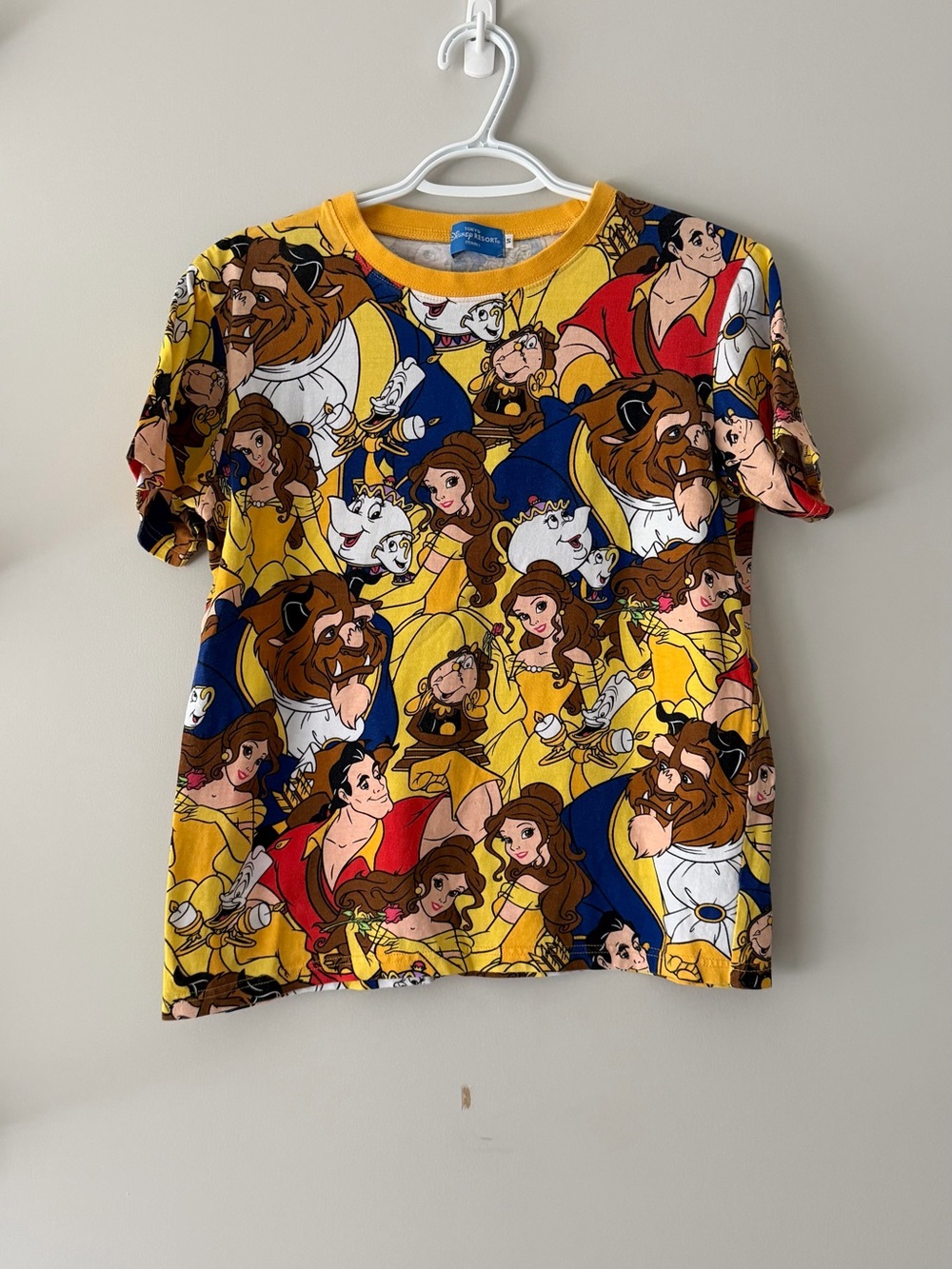 Disney Beauty and the Beast All Over Print Tee - Fits like US XS